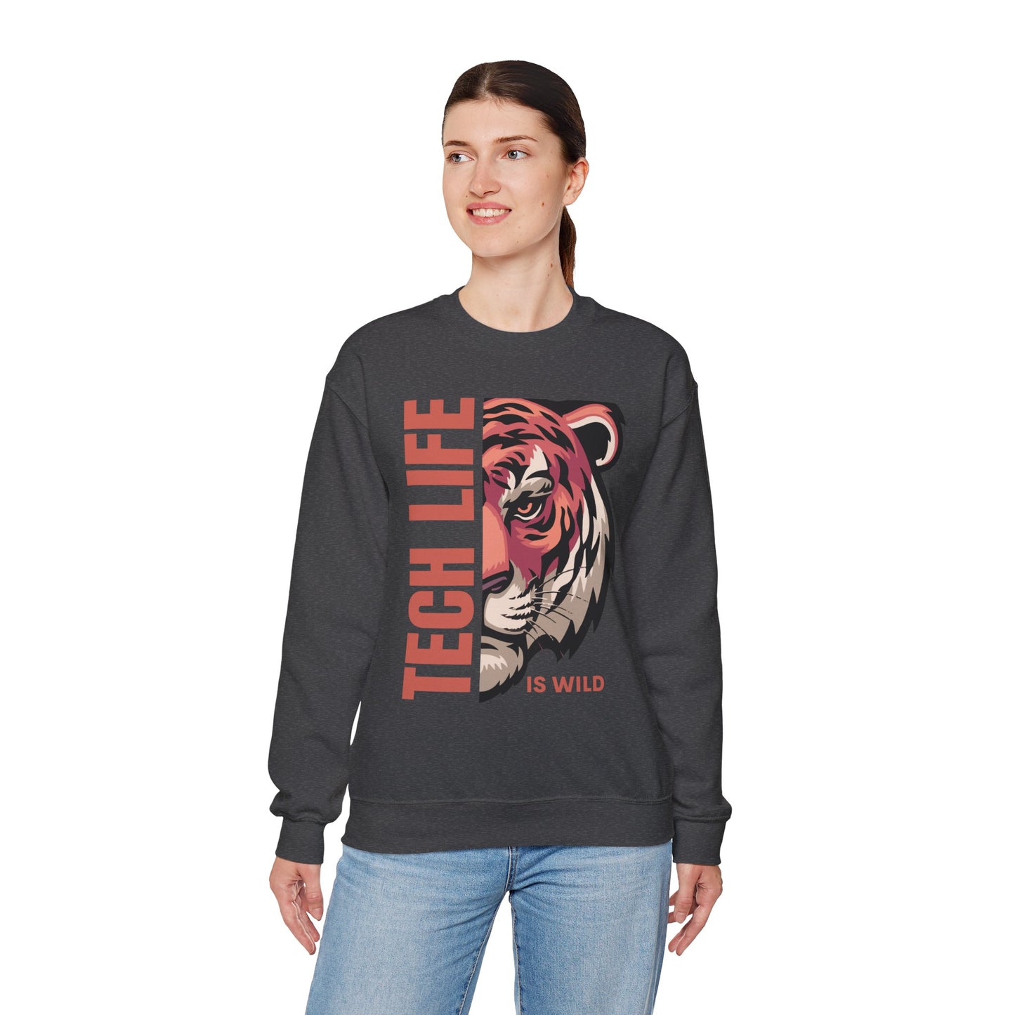 Tech Life is Wild Crewneck Sweatshirt