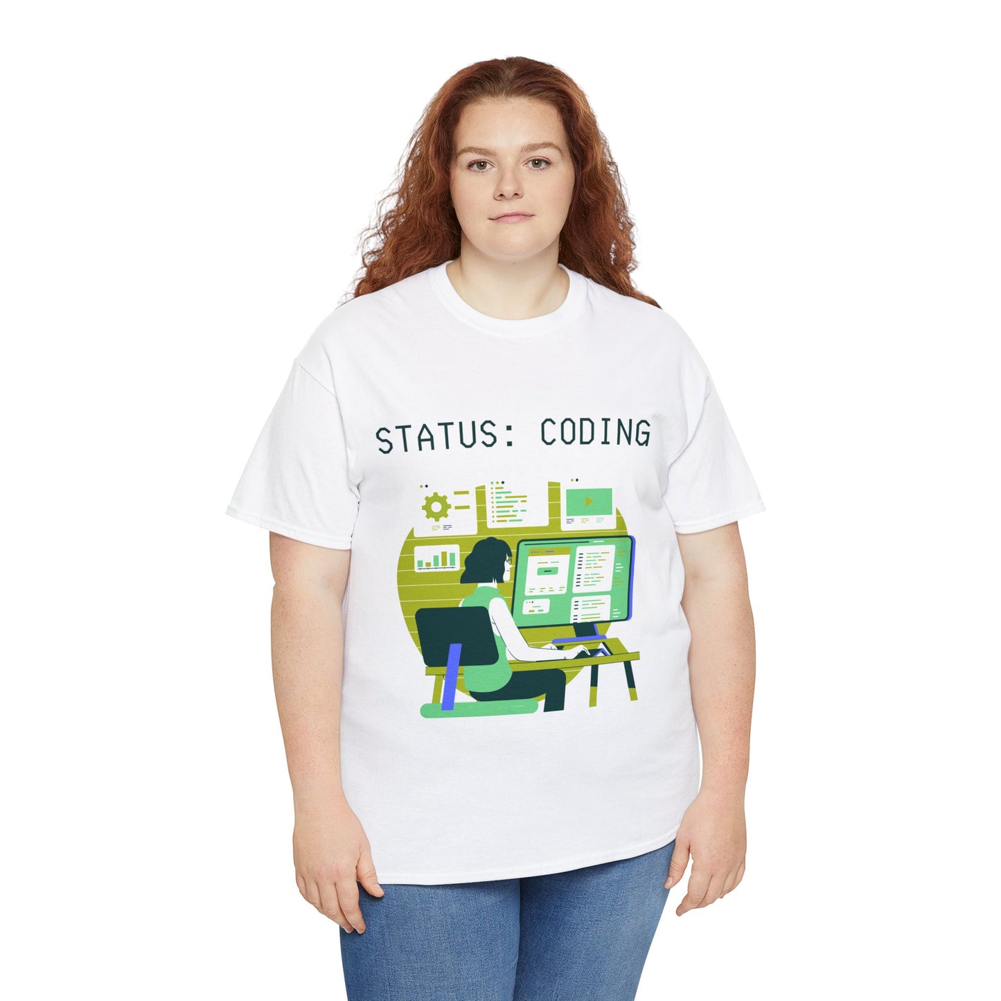 Status Coding Unisex Heavy Cotton Tee