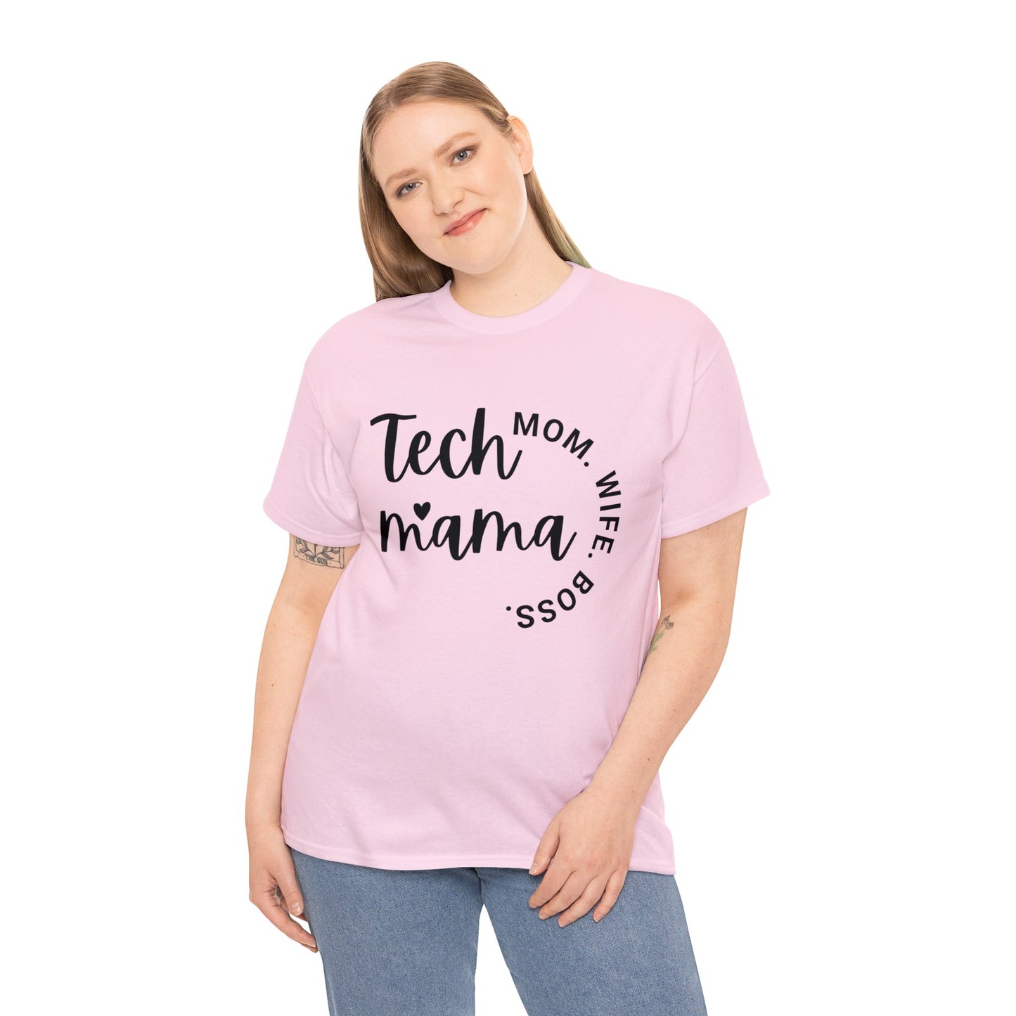 Tech Mama Boss Wife Cotton Tee