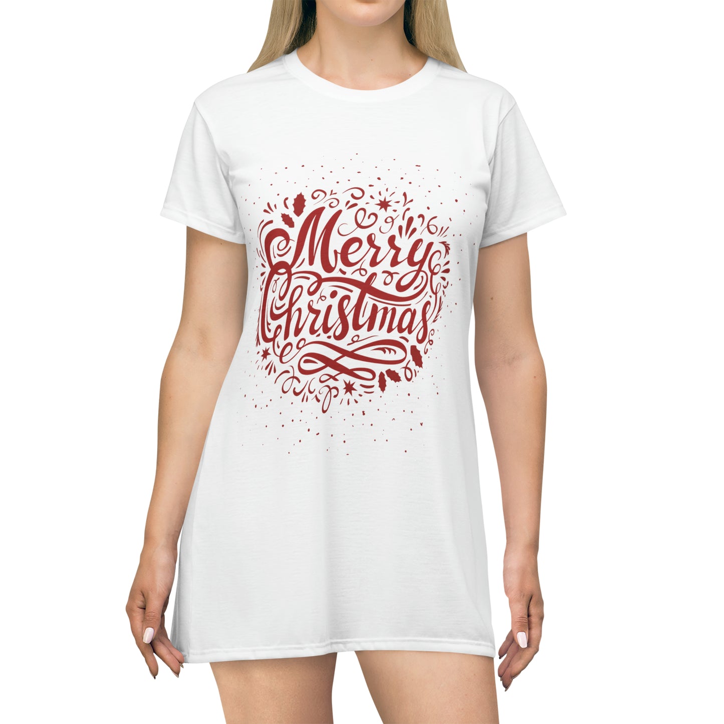 Merry Christmas T-Shirt Dress