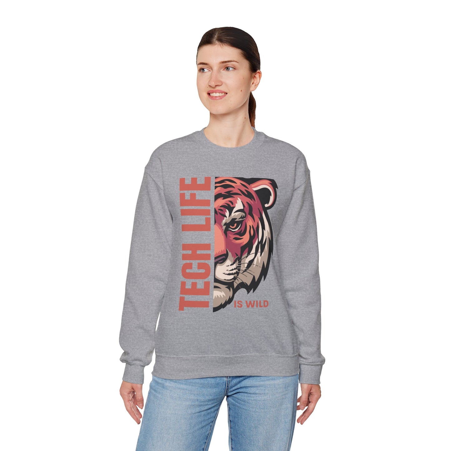 Tech Life is Wild Crewneck Sweatshirt