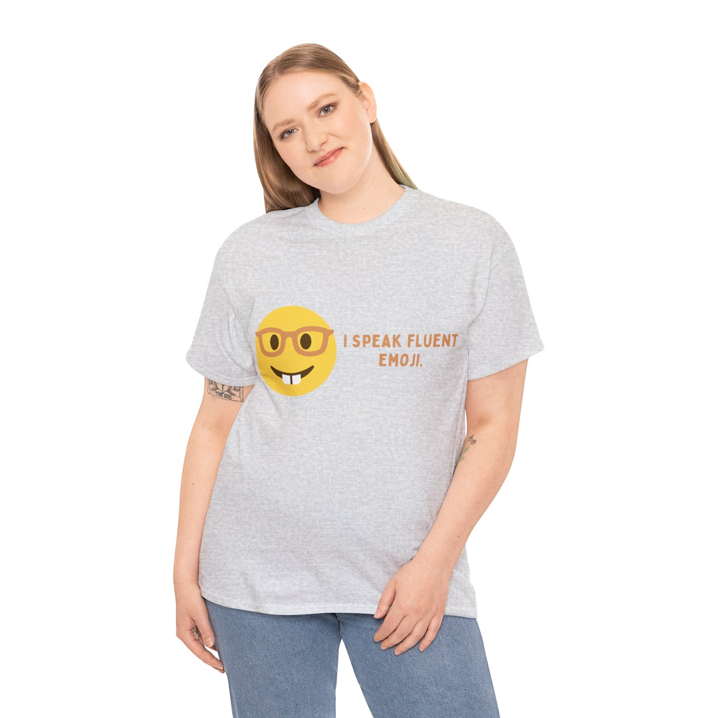 I Speak Fluent Emoji Cotton Tee