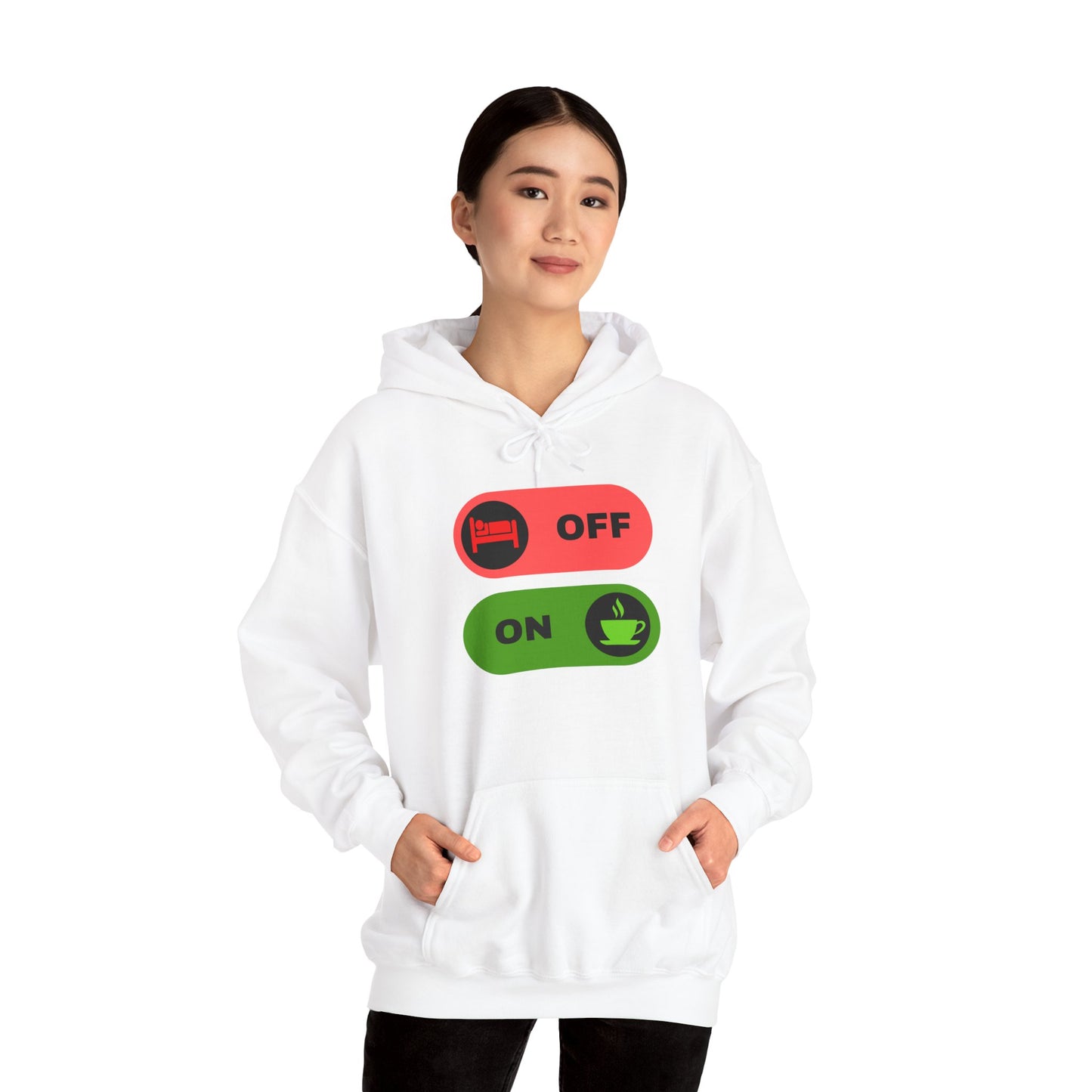 On & off Blend Hooded Sweatshirt