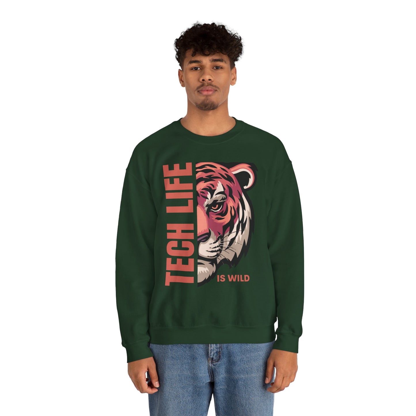 Tech Life is Wild Crewneck Sweatshirt