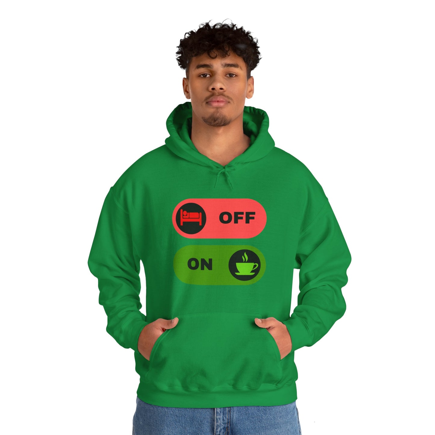 On & off Blend Hooded Sweatshirt