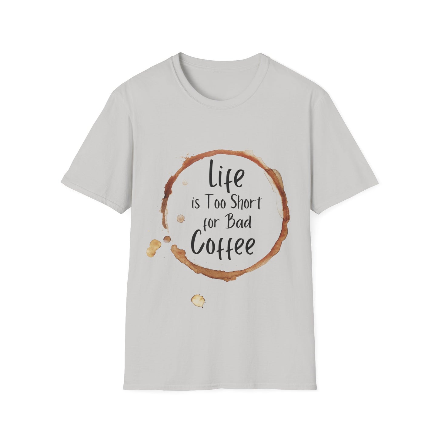 No Bad Coffee Unisex Softstyle T-Shirt