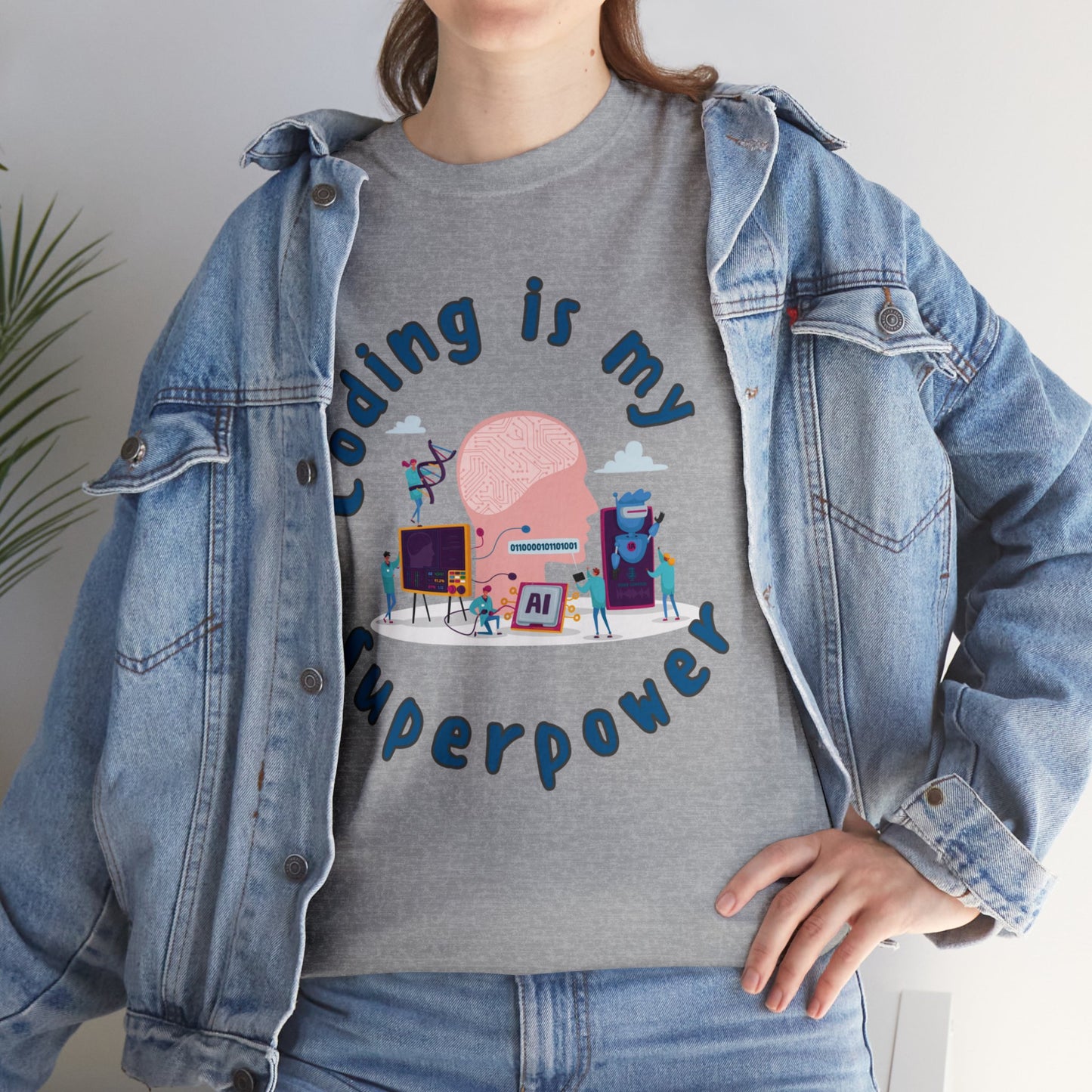 My SuperPower Is Coding Cotton Tee