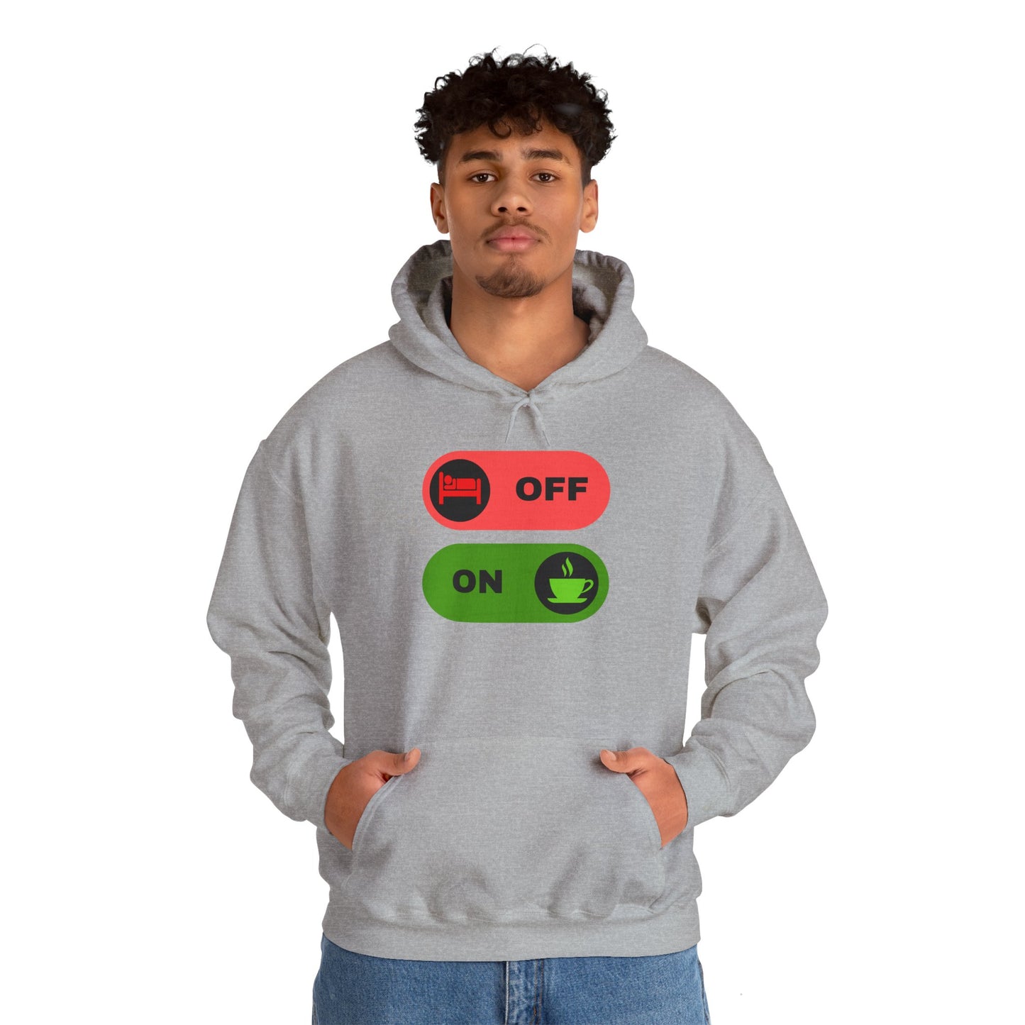 On & off Blend Hooded Sweatshirt