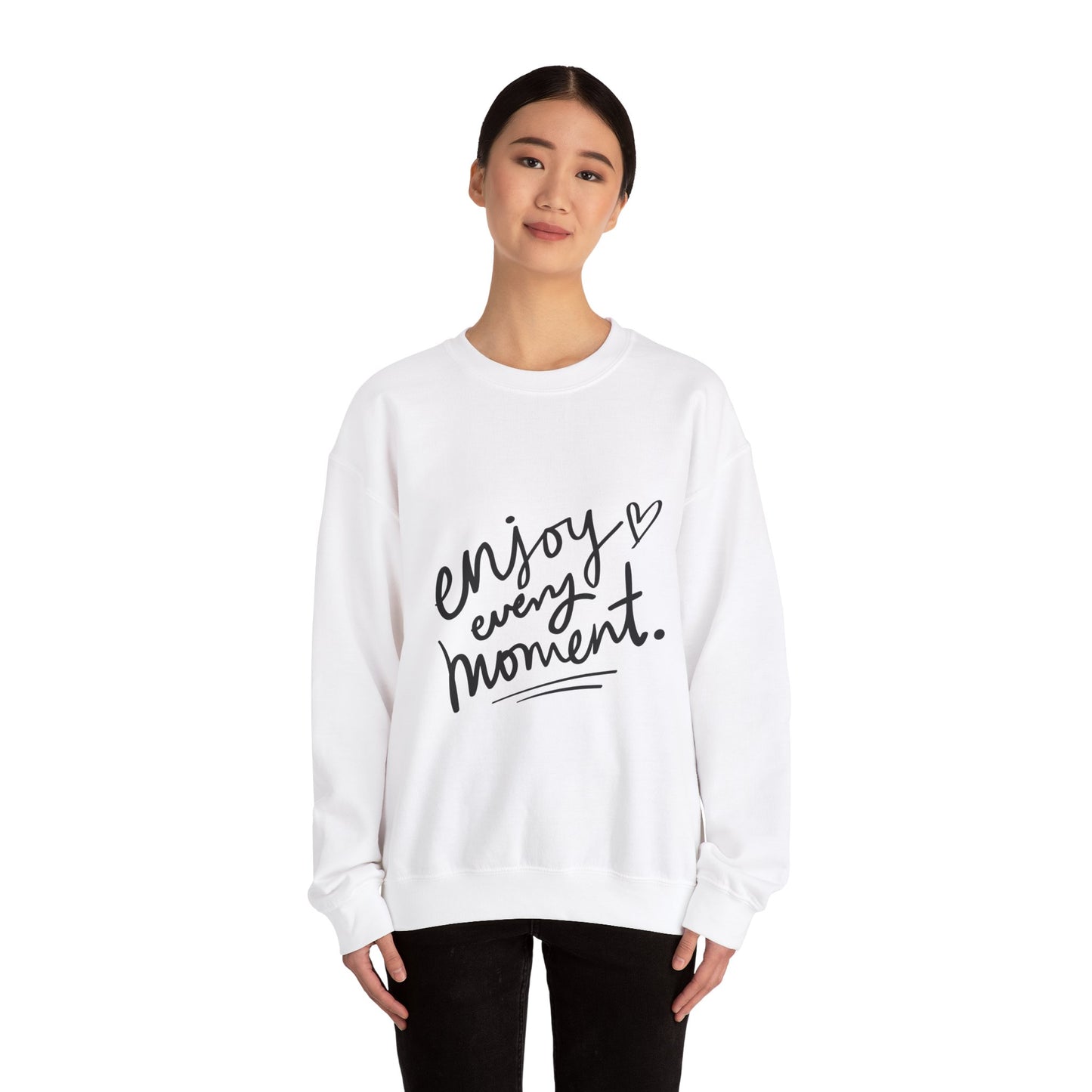 Enjoy Every Moment Unisex Heavy Blend™ Long Sleeve Crewneck Sweatshirt