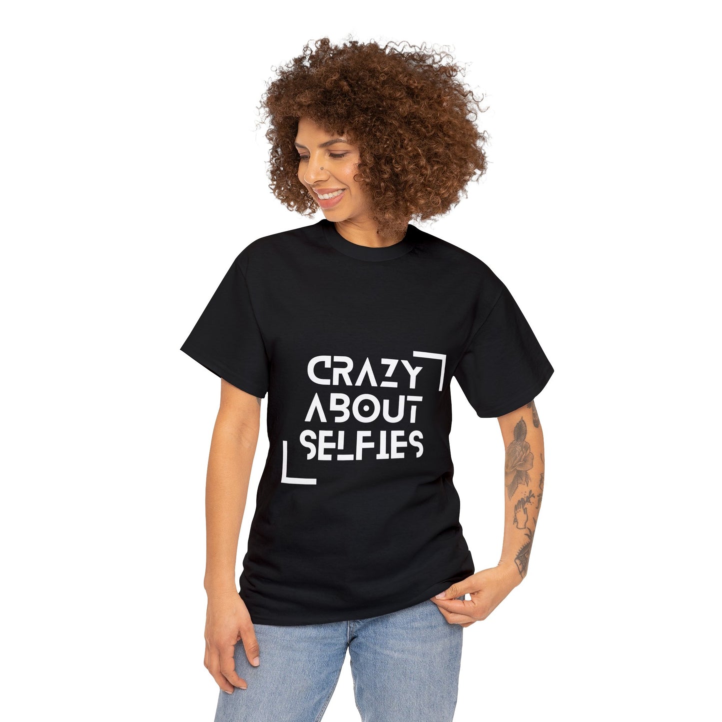 Crazy About Selfies Heavy Cotton Tee