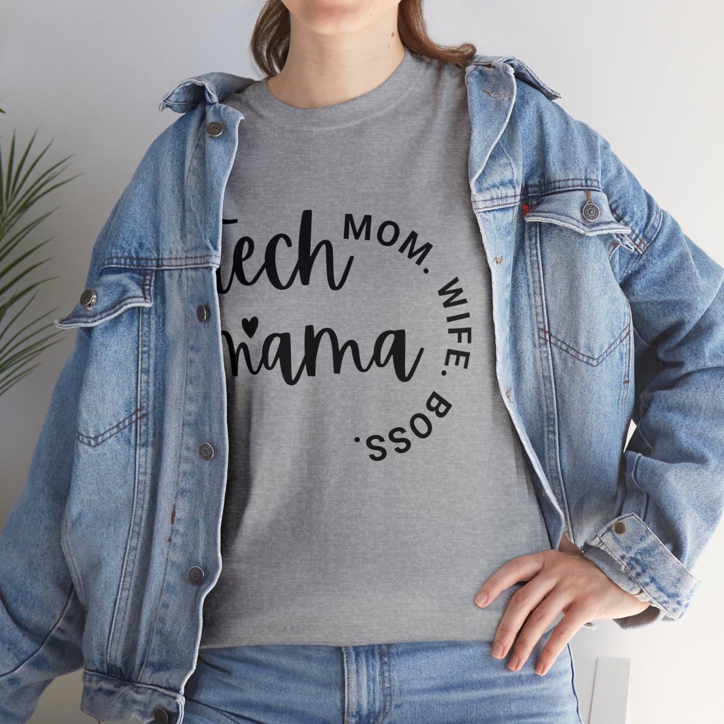 Tech Mama Boss Wife Cotton Tee