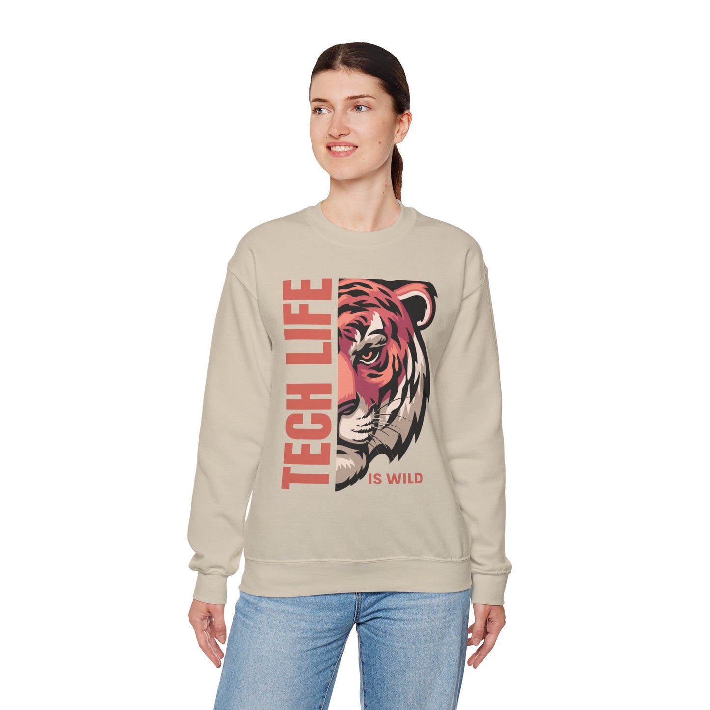 Tech Life is Wild Crewneck Sweatshirt