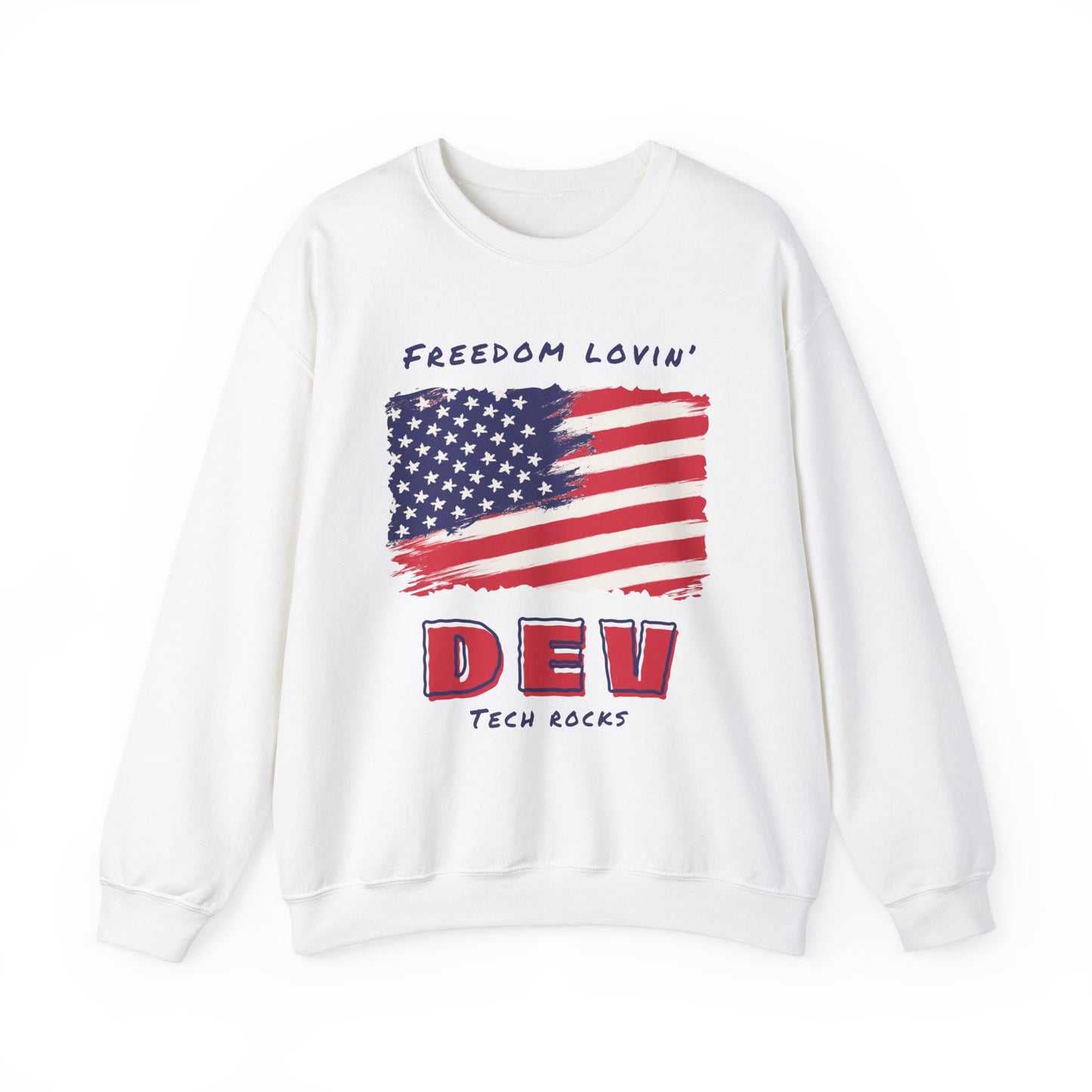 Freedom Loving Dev Long Sleeve Crewneck Sweatshirt