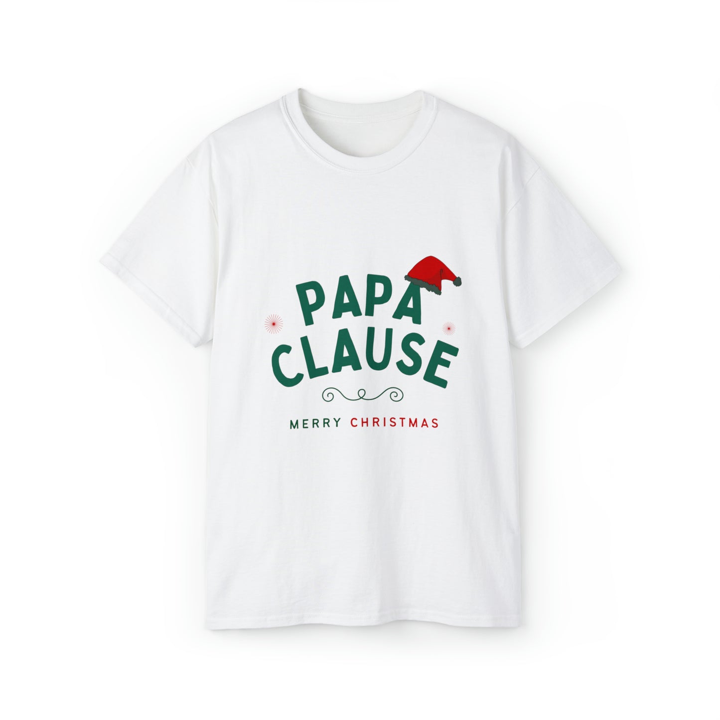 Papa Clause Christmas Unisex Ultra Cotton Tee