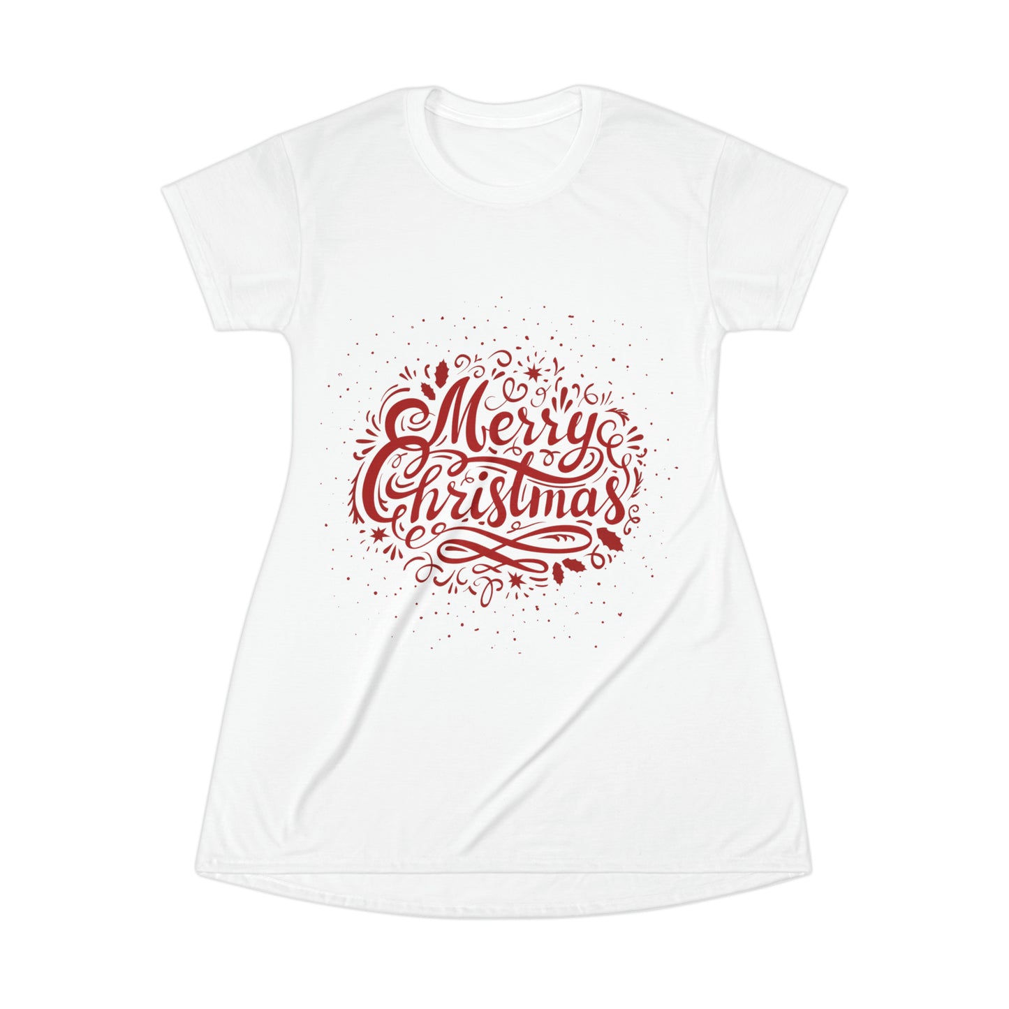 Merry Christmas T-Shirt Dress