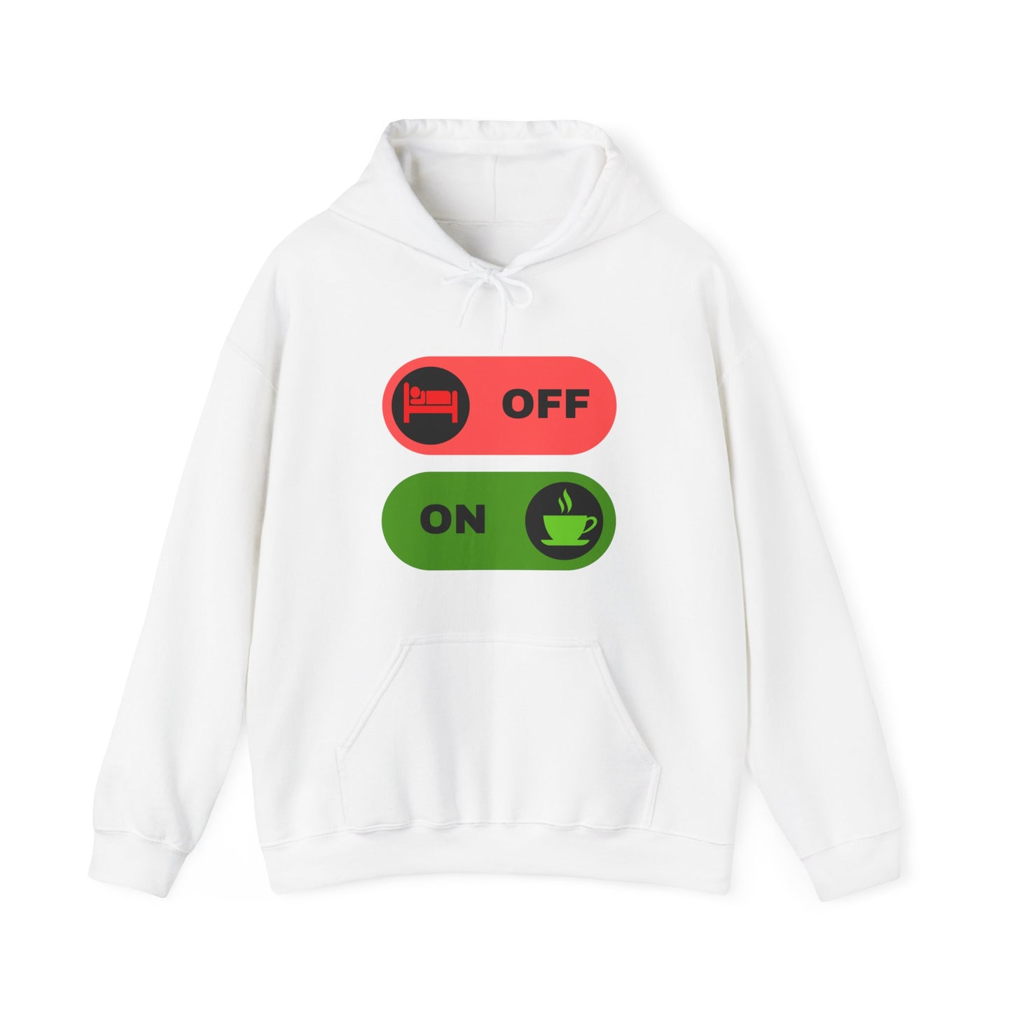 On & off Blend Hooded Sweatshirt