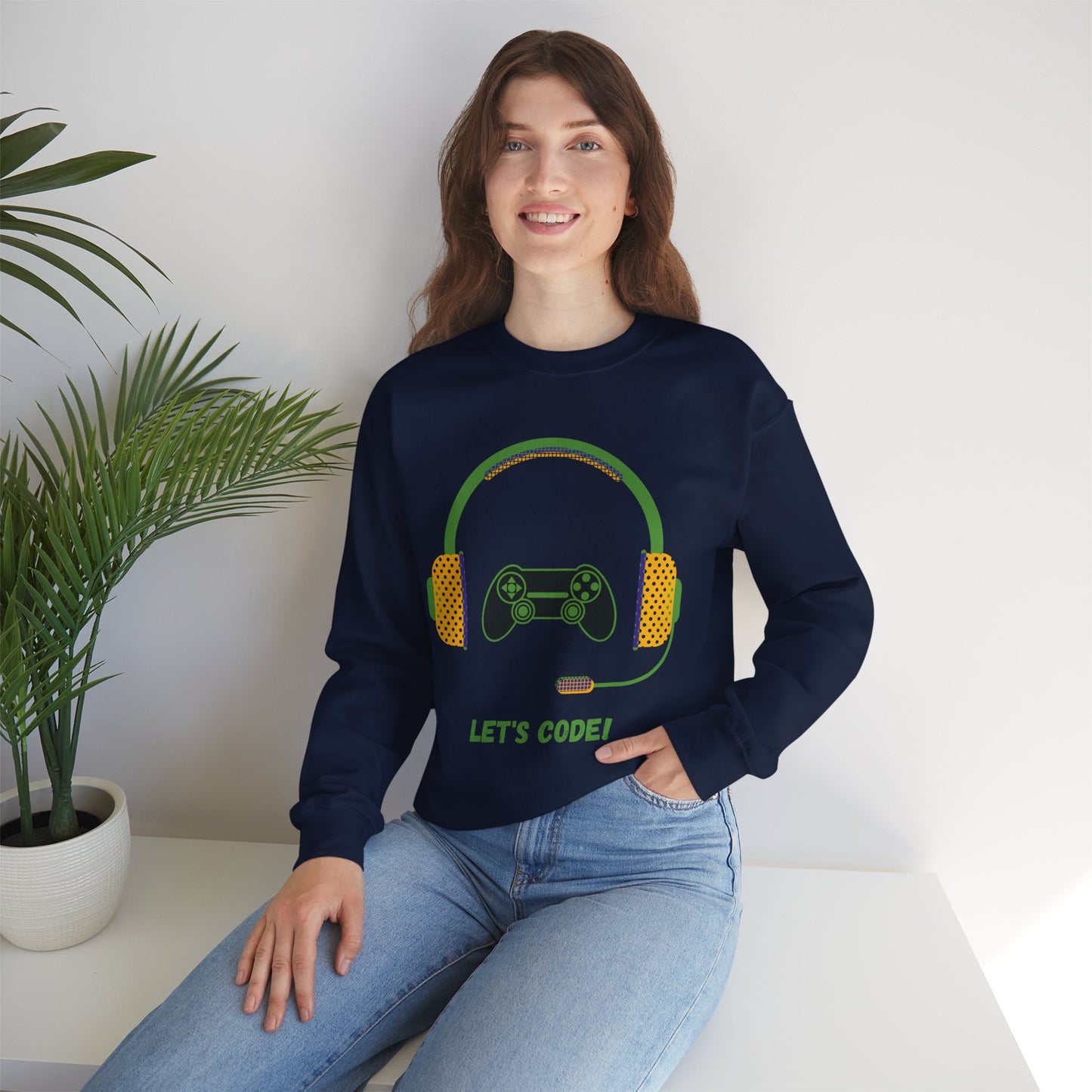 Let's Code Crewneck Sweatshirt