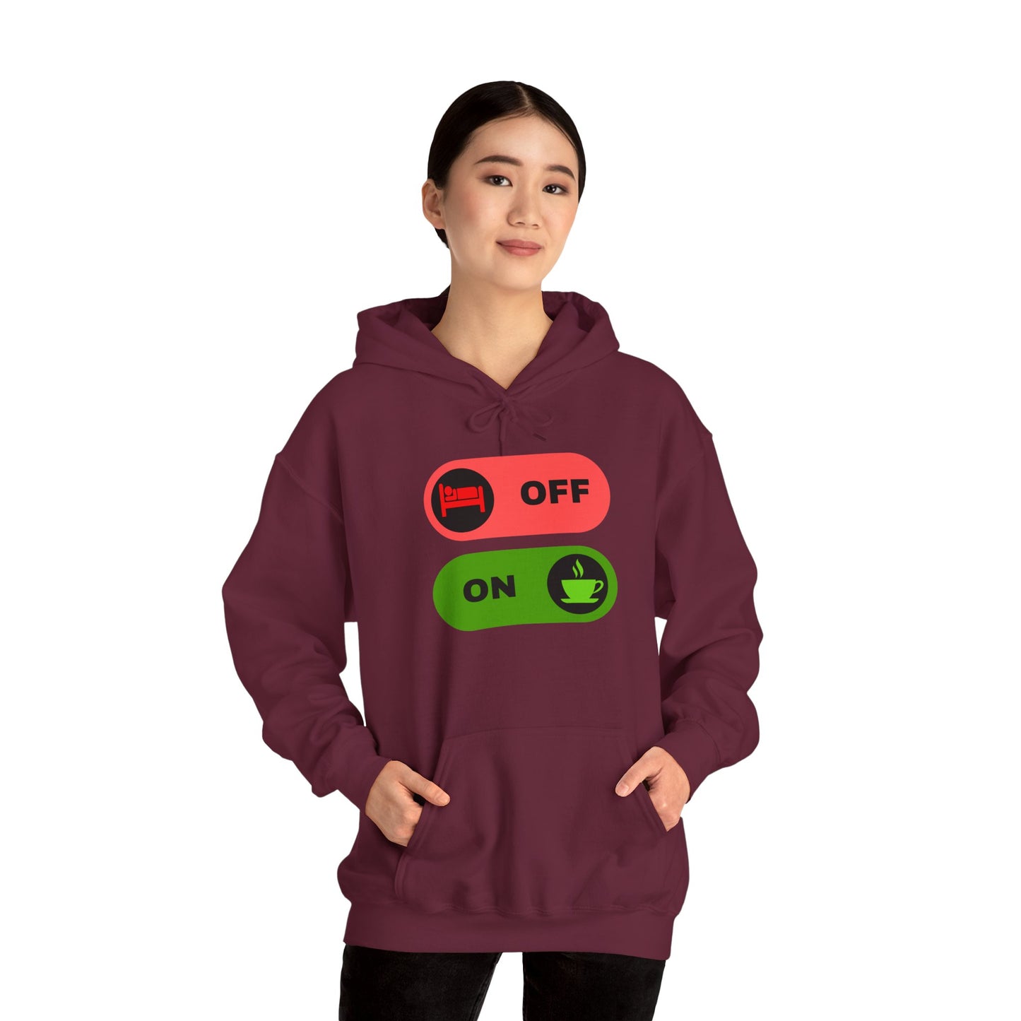 On & off Blend Hooded Sweatshirt