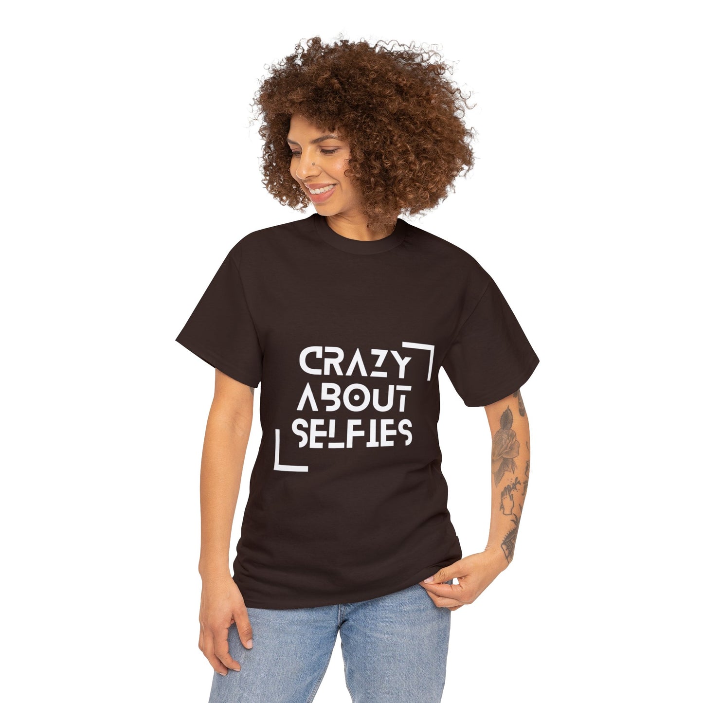 Crazy About Selfies Heavy Cotton Tee