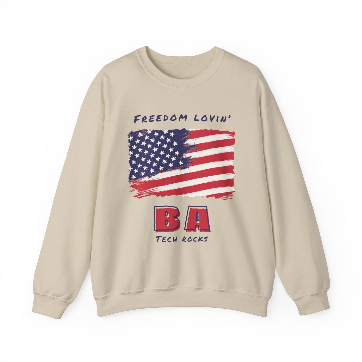 Freedom Loving BA Long Sleeve Crewneck Sweatshirt