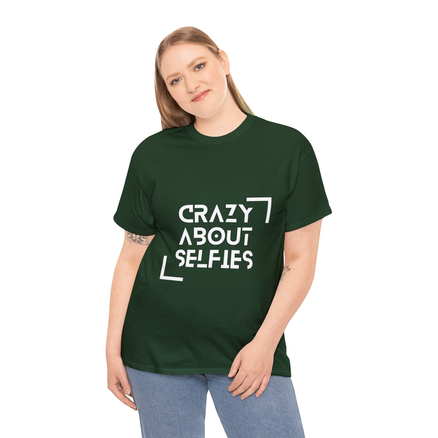 Crazy About Selfies Heavy Cotton Tee