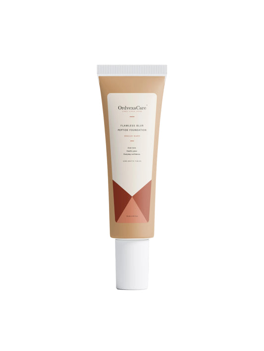 Ordvexa Care Flawless Blur Peptide Foundation, Medium Warm