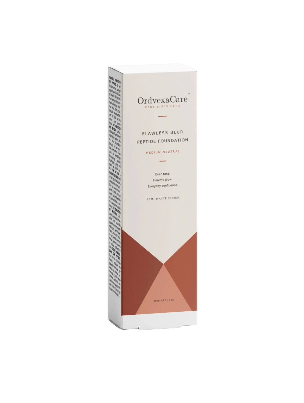 Ordvexa Care Flawless Blur Peptide Foundation, Medium Neutral
